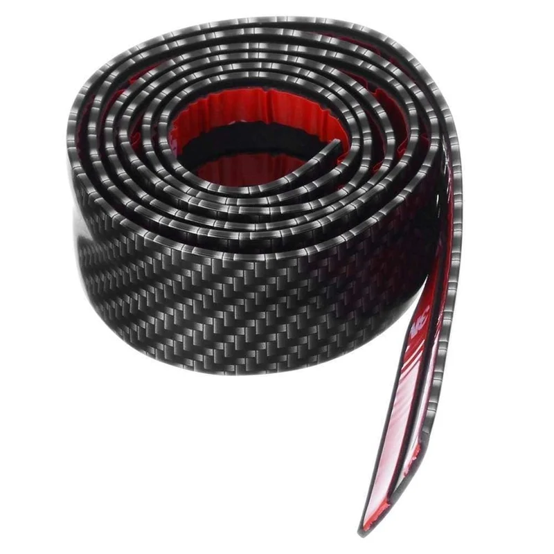 1 rolle 3 cm 5 cm 7 cm 10 cm Carbon Faser Gummi Weiche Stoßstange Streifen DIY Einstiegsleisten rand Schutz Auto Aufkleber Auto Styling