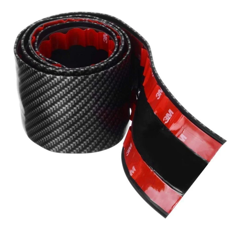 1 rolle 3 cm 5 cm 7 cm 10 cm Carbon Faser Gummi Weiche Stoßstange Streifen DIY Einstiegsleisten rand Schutz Auto Aufkleber Auto Styling
