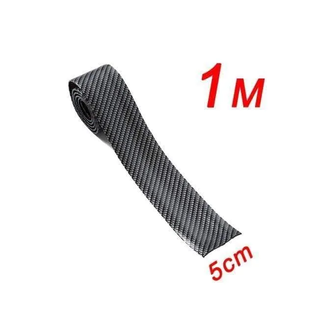 1 rolle 3 cm 5 cm 7 cm 10 cm Carbon Faser Gummi Weiche Stoßstange Streifen DIY Einstiegsleisten rand Schutz Auto Aufkleber Auto Styling
