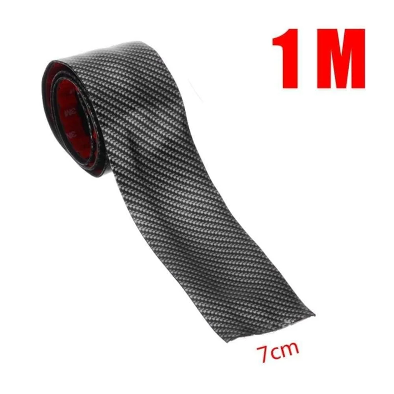 1 rolle 3 cm 5 cm 7 cm 10 cm Carbon Faser Gummi Weiche Stoßstange Streifen DIY Einstiegsleisten rand Schutz Auto Aufkleber Auto Styling