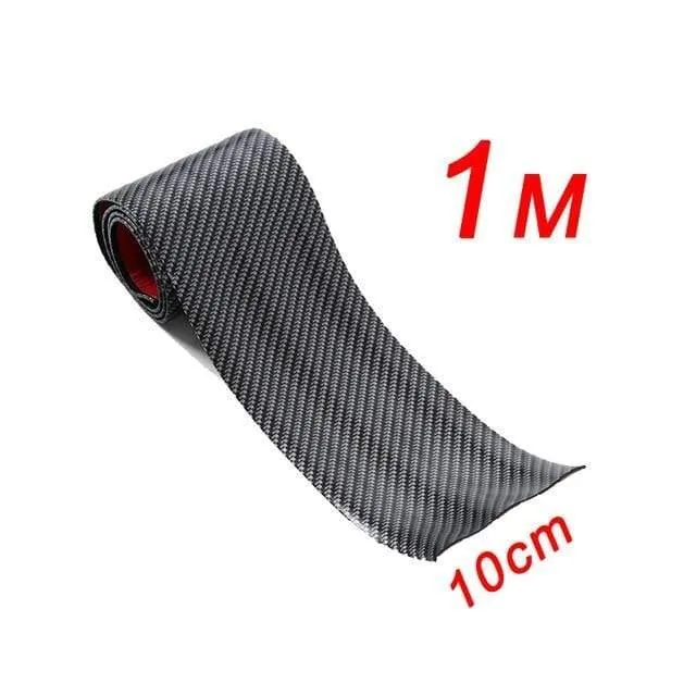 1 rolle 3 cm 5 cm 7 cm 10 cm Carbon Faser Gummi Weiche Stoßstange Streifen DIY Einstiegsleisten rand Schutz Auto Aufkleber Auto Styling
