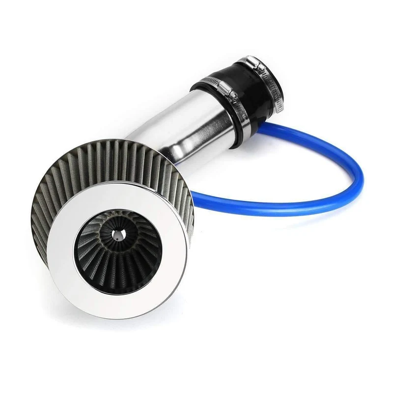 3 zoll Universal Auto Cold Air Intake Filter Aluminium Induktion Kit Rohr Schlauch System Silber