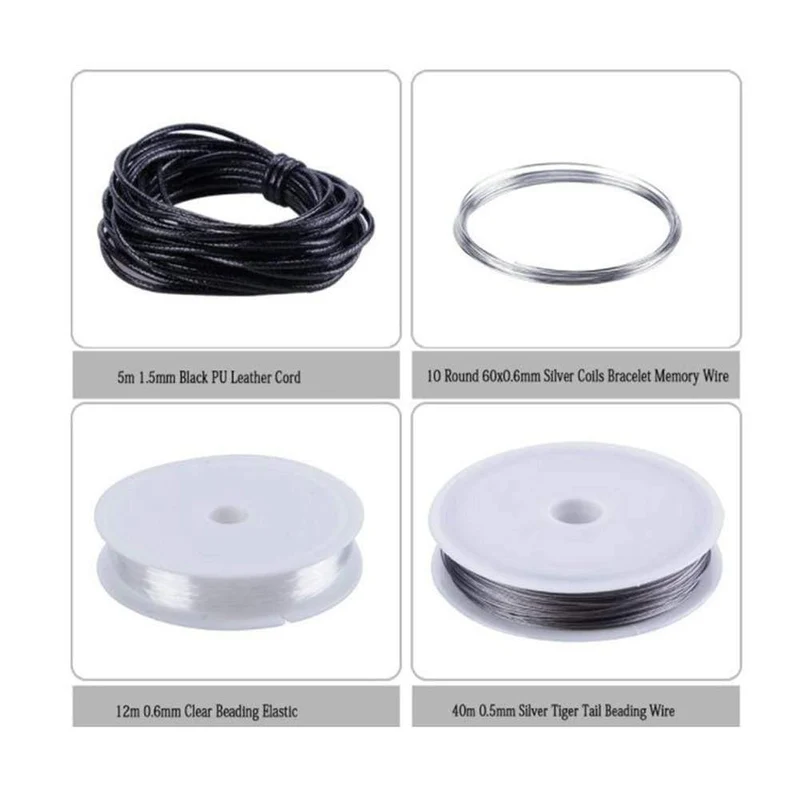 10 Grids Metallschmuck Making Kit DIY Halskette Materialien Repair Tool mit Zubehör Erkenntnisse und Perlen Drähte Erwachsene Lieferungen