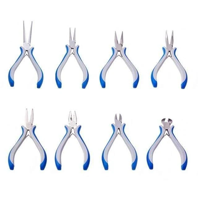 Schmuck Zange DIY Werkzeug Sets Runde Nase Zange Draht Cutter Zangen Gebogene Nase Seitenschneider Schmuck Machen Werkzeuge Carbon Stahl