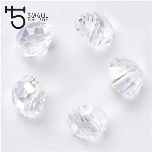 10mm Österreich Kristall Perlen für schmuck machen diy zubehör für frau Diy armband AB Farbe Facettierte Kegel Perlen Großhandel Y904