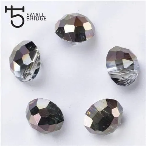 10mm Österreich Kristall Perlen für schmuck machen diy zubehör für frau Diy armband AB Farbe Facettierte Kegel Perlen Großhandel Y904