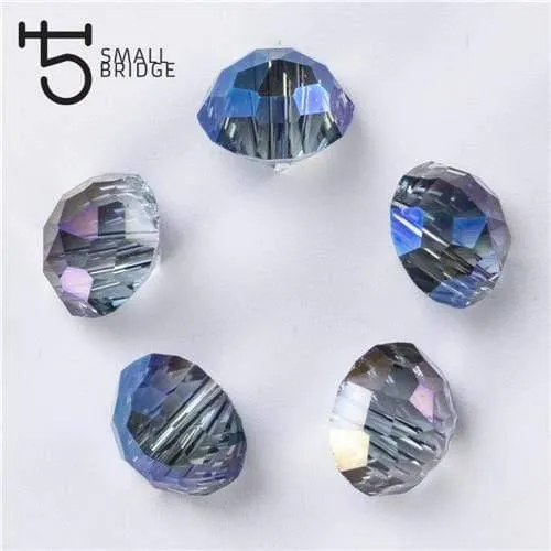 10mm Österreich Kristall Perlen für schmuck machen diy zubehör für frau Diy armband AB Farbe Facettierte Kegel Perlen Großhandel Y904