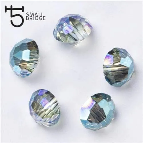 10mm Österreich Kristall Perlen für schmuck machen diy zubehör für frau Diy armband AB Farbe Facettierte Kegel Perlen Großhandel Y904