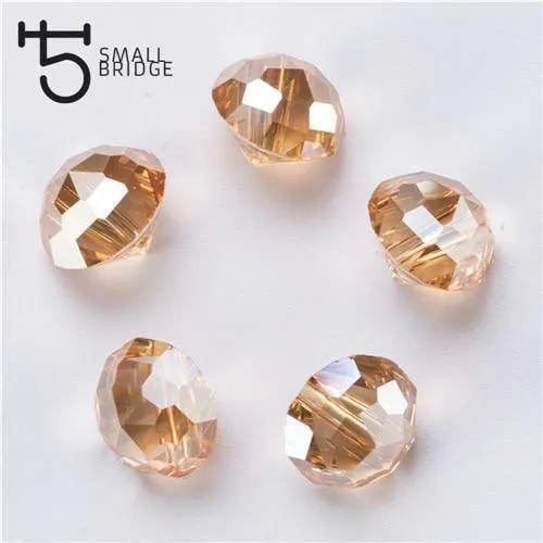 10mm Österreich Kristall Perlen für schmuck machen diy zubehör für frau Diy armband AB Farbe Facettierte Kegel Perlen Großhandel Y904