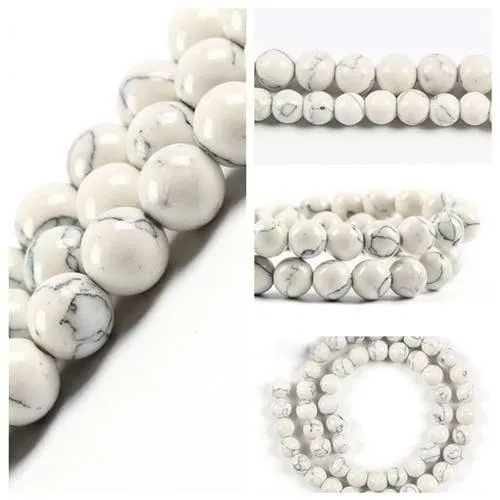 6 8 10mm Natursteinperlen für Schmuckherstellung Diy Armband Lapislazuli Tigerauge Howlith Perlen Runde lose Perlen Großhandel