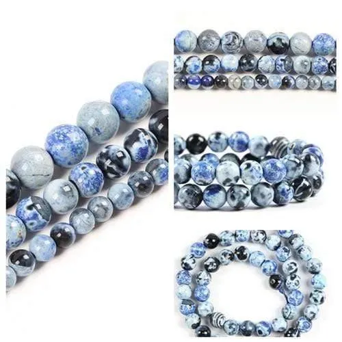 6 8 10mm Natursteinperlen für Schmuckherstellung Diy Armband Lapislazuli Tigerauge Howlith Perlen Runde lose Perlen Großhandel