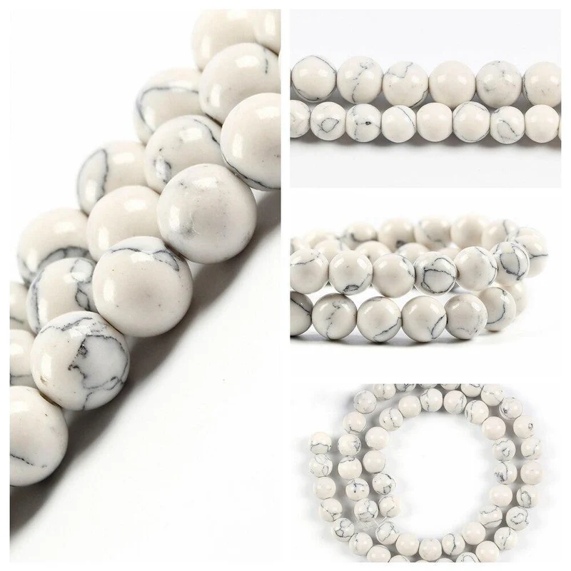 6 8 10mm Natursteinperlen für Schmuckherstellung Diy Armband Lapislazuli Tigerauge Howlith Perlen Runde lose Perlen Großhandel