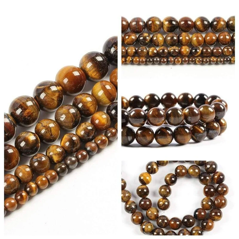 6 8 10mm Natursteinperlen für Schmuckherstellung Diy Armband Lapislazuli Tigerauge Howlith Perlen Runde lose Perlen Großhandel