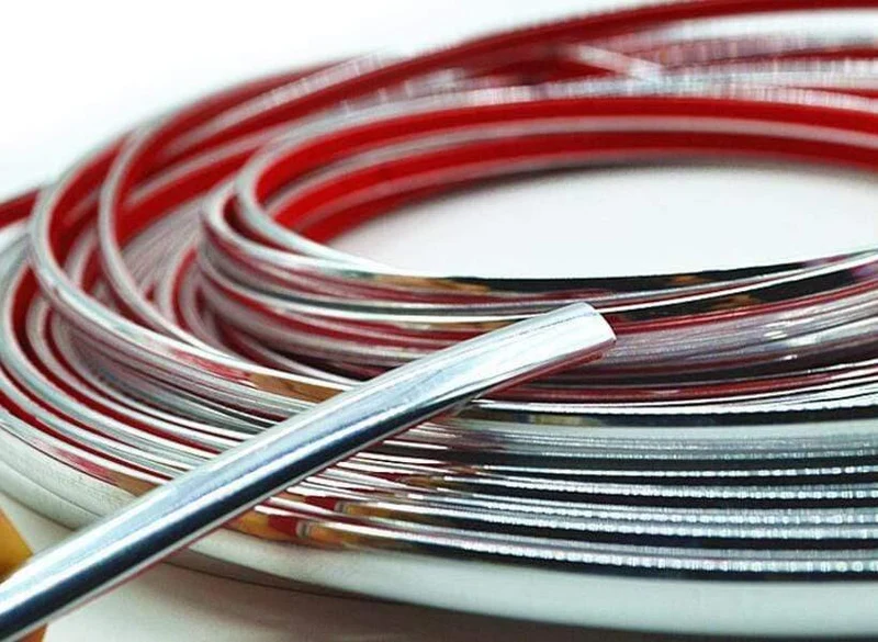 13M Silber Auto Chrom Styling Dekoration Zierleiste Zierleiste Klebeband Auto DIY Schutzaufkleber 6mm 8mm 10mm 12mm 15mm 20mm 30mm