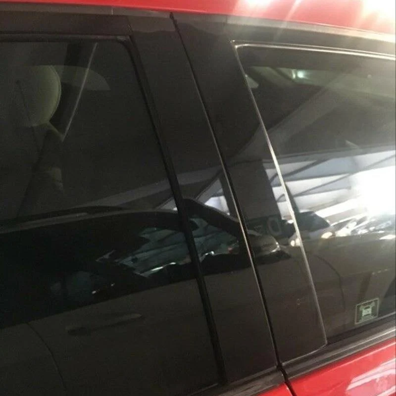 6 teile/satz Fenstersäulenabdeckungsverkleidung mit Spiegeleffekt, Spiegelfenstersäulenabdeckungsverkleidung für Honda Civic Limousine 2006-2011