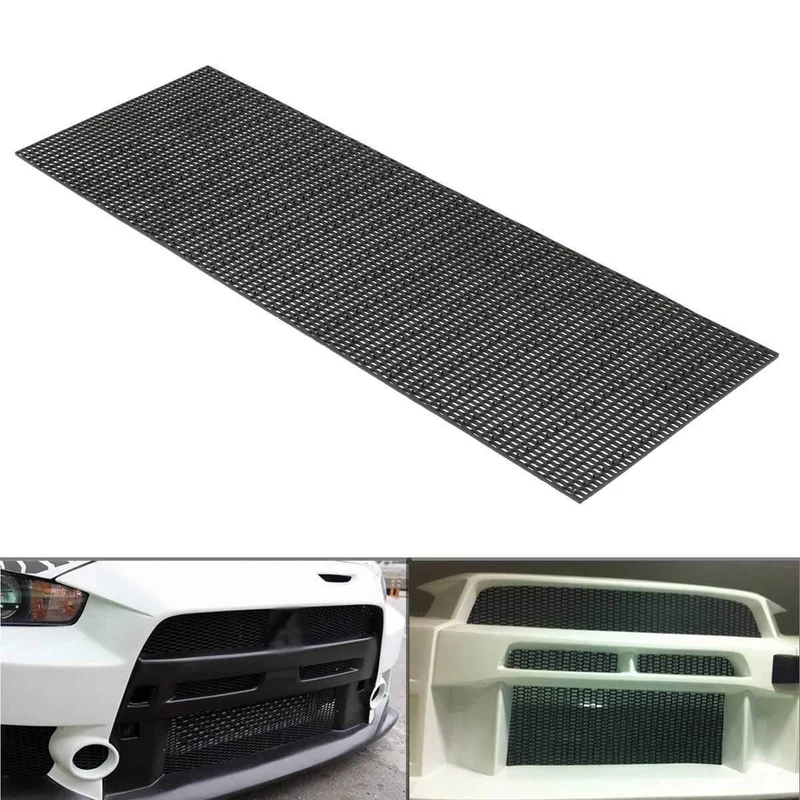 120 cm Schwarz Honeycomb ABS Kunststoff Vent Auto Tuning Racing Grill Mesh Für Benz für Audi Auto Styling