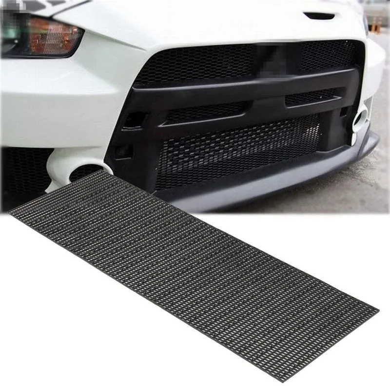 120 cm Schwarz Honeycomb ABS Kunststoff Vent Auto Tuning Racing Grill Mesh Für Benz für Audi Auto Styling