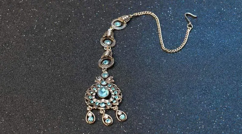 Brautschmuck Sets Blau Rot Pfau Prestige Halskette Ohrringe Für Frauen Ethinc Zubehör
