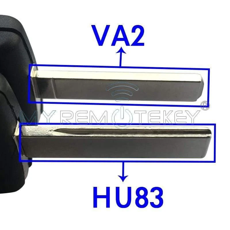 CE0536 207 307 308 auto Flip remote key 2 Taste 434mhz VA2 schlüssel klinge für Peugeot remtekey