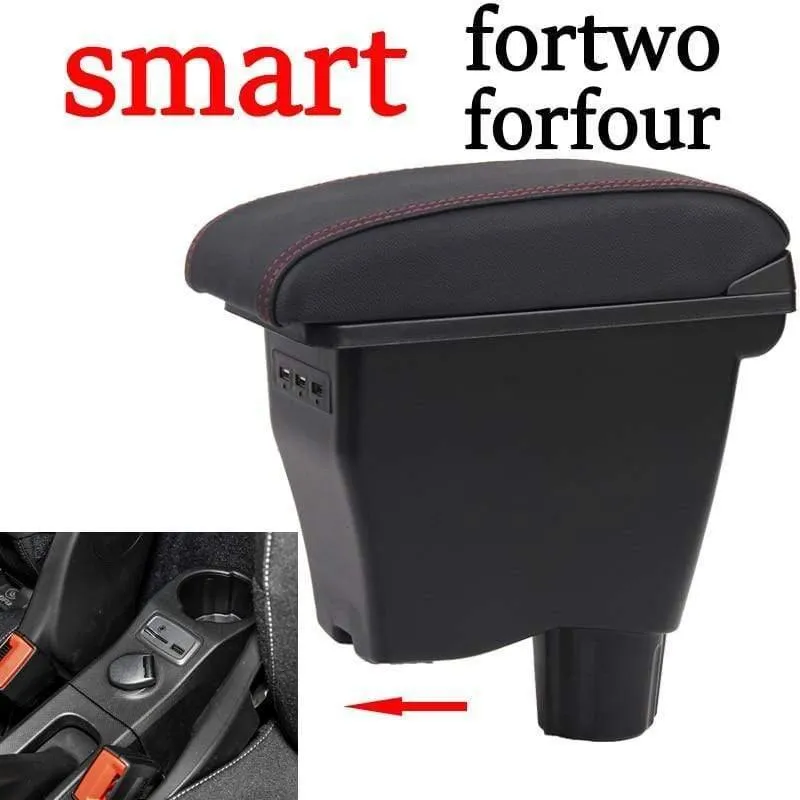 Smart für zwei Armlehnen Box Universal Auto Mittelkonsole Smart für vier Caja Modifikation doppelt mit USB No Assembly angehoben