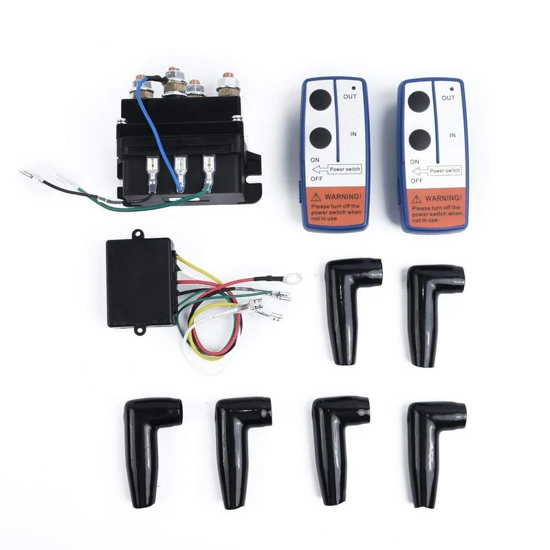 500A Winch Remote Kit 12V 500A Schütz Winch Control Magnetrelais Twin Wireless Remote Recovery Auto Motorrad-Zubehör