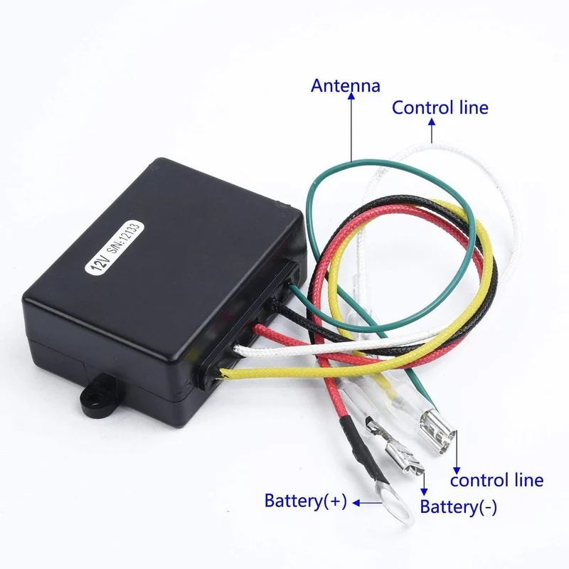 500A Winch Remote Kit 12V 500A Schütz Winch Control Magnetrelais Twin Wireless Remote Recovery Auto Motorrad-Zubehör