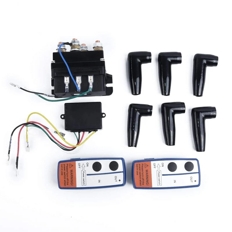 500A Winch Remote Kit 12V 500A Schütz Winch Control Magnetrelais Twin Wireless Remote Recovery Auto Motorrad-Zubehör
