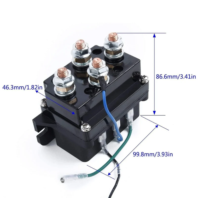 500A Winch Remote Kit 12V 500A Schütz Winch Control Magnetrelais Twin Wireless Remote Recovery Auto Motorrad-Zubehör