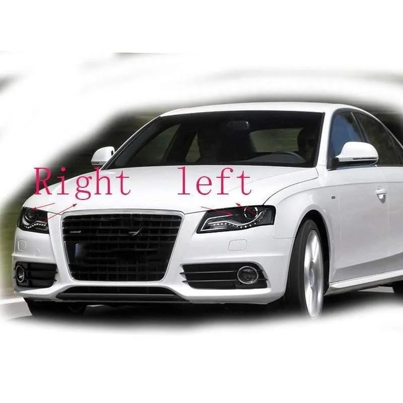 Frontscheinwerfer scheinwerfer glas maske lampe abdeckung transparente shell lampe masken Für Audi A4 B8 2008-2012 Kostenloser versand 2 PCS