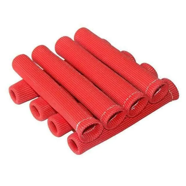 8 stücke Schwarz Rot Blau 1200 Universal Zündkerze Draht Stiefel Hitzeschild Schutz Hülse Für GM Chevy Ford