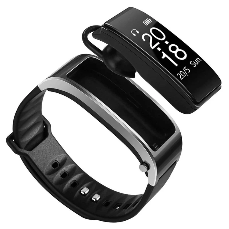 Herzfrequenz-Überwachung Schrittzähler Smart Watch Männer Y3 Armband Headset 2 in 1 Telefon Erinnerung Bluetooth Smart Watch Männer 4.1