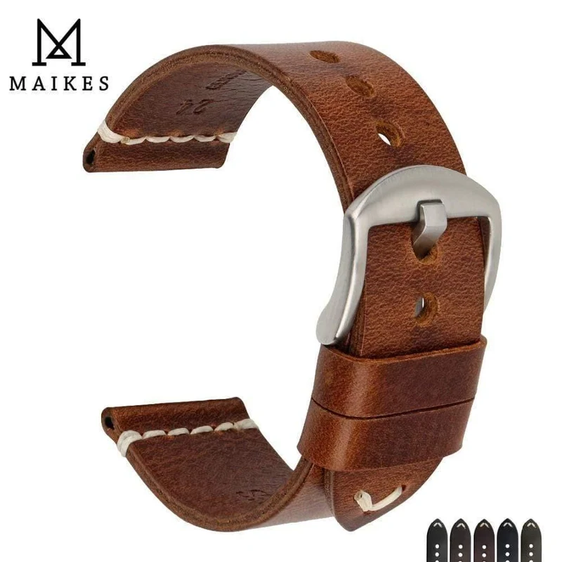 Uhrenzubehör Rindslederarmband Uhrenarmband Braun Vintage Uhrenarmband 20mm 22mm 24mm Uhrenarmband für Fossil Watch