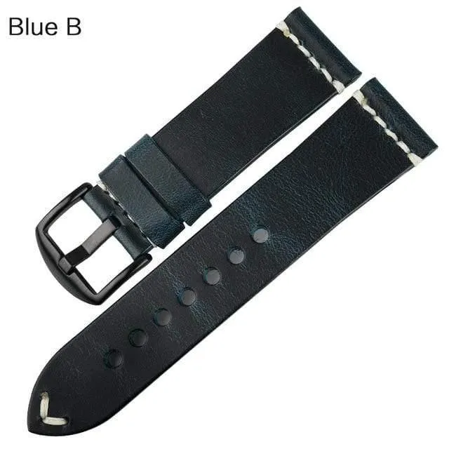 Uhrenzubehör Rindslederarmband Uhrenarmband Braun Vintage Uhrenarmband 20mm 22mm 24mm Uhrenarmband für Fossil Watch