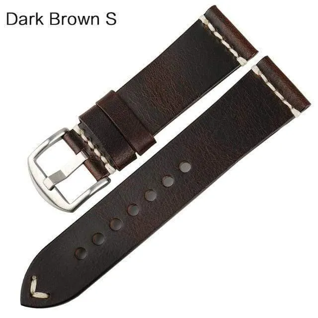 Uhrenzubehör Rindslederarmband Uhrenarmband Braun Vintage Uhrenarmband 20mm 22mm 24mm Uhrenarmband für Fossil Watch