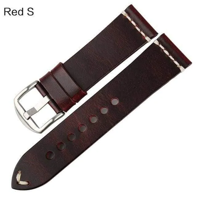 Uhrenzubehör Rindslederarmband Uhrenarmband Braun Vintage Uhrenarmband 20mm 22mm 24mm Uhrenarmband für Fossil Watch