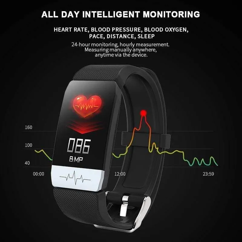 Smartwatch Q1S EKG+PPG, wasserdicht, Bluetooth, Fitnessuhr, Anruferinnerung, Wecker, Smartwatch für Laufen, Klettern