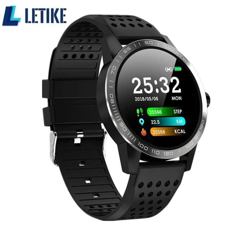 Wasserdichte Herzfrequenz-Blutdruckmessung Smartwatch Outdoor Sport Bluetooth Fitness-Armband