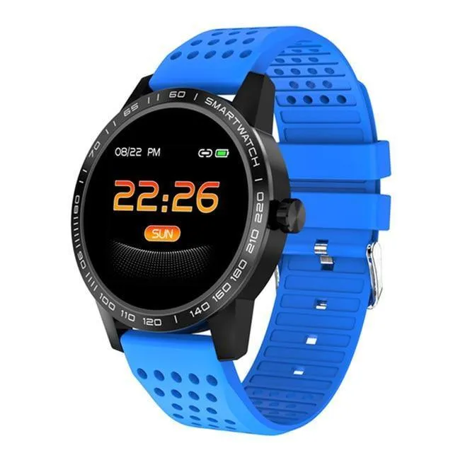 Wasserdichte Herzfrequenz-Blutdruckmessung Smartwatch Outdoor Sport Bluetooth Fitness-Armband
