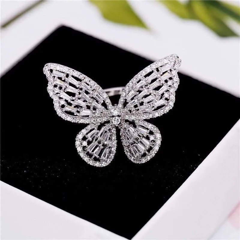 Frauen Gold Silber Farbe Legierung Engagement Hochzeit Weibliche Fingerring Modeschmuck anillos