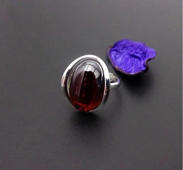 925 Silberringe für Damen Gelber Topas Achat Steinring Reine 925 Sterling Silber Ringe für Damen Schmuck Größe anpassbar