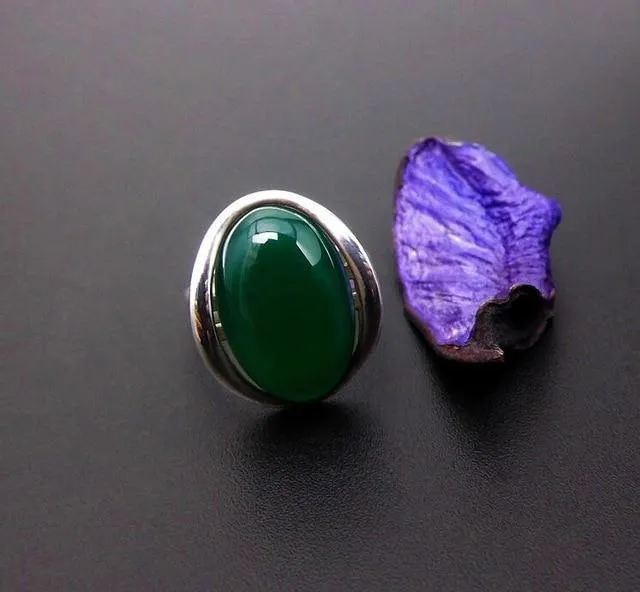 925 Silberringe für Damen Gelber Topas Achat Steinring Reine 925 Sterling Silber Ringe für Damen Schmuck Größe anpassbar