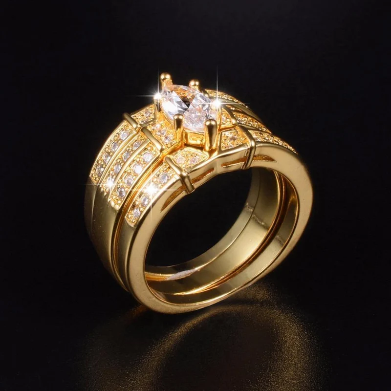 925 Sterling Silber Edelstein Ringe Finger Lady Marquise Cut Simulierter Diamant Cocktailringe Hochzeit Braut Schmuck für Frauen