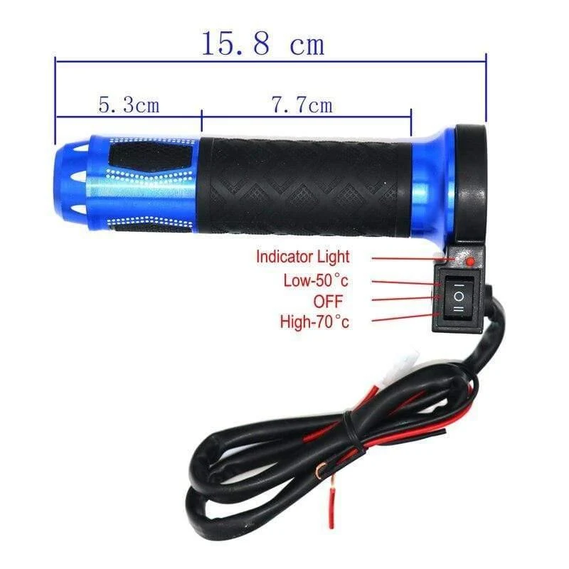 Beheizte Griffe für Motorräder, Motorrad, ATV, Roller, elektrischer Heißgriff, 22 mm, 7/8 Zoll, Lenker-Handwärmer, Aluminium, 12 V