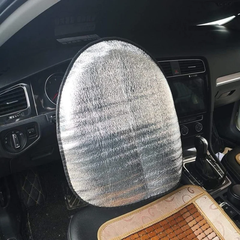 44*50 cm Doppel Dicke Folie Anti Hitze Sonnenschutz Sonnenschirm Schild Lenkrad Abdeckung Matte Hitzebeständige für auto Auto Hohe Qualität