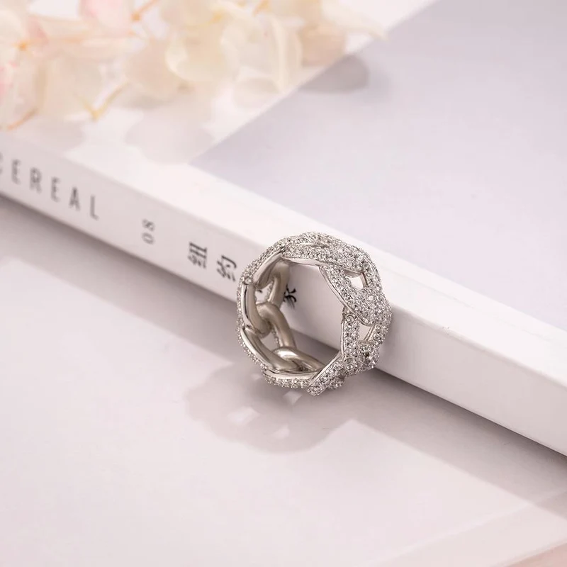 SONA Diamond Ring Hochzeitsschmuck Sparkling 925 Sterling Silber Ringe für Frauen