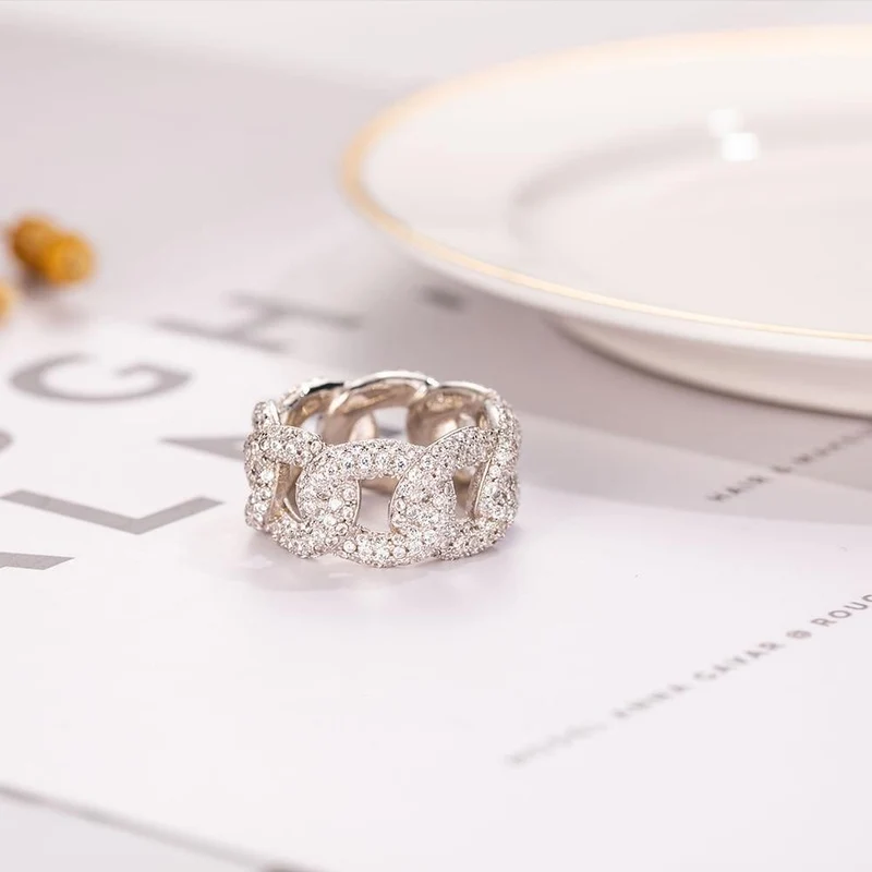 SONA Diamond Ring Hochzeitsschmuck Sparkling 925 Sterling Silber Ringe für Frauen
