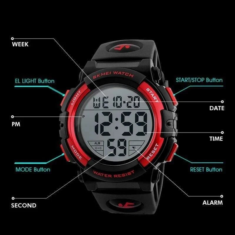 Marke Outdoor Sports Kinderuhr Kinderuhren Für Jungen Mädchen LED Digital Armbanduhren Wasserdicht Relogio Clock