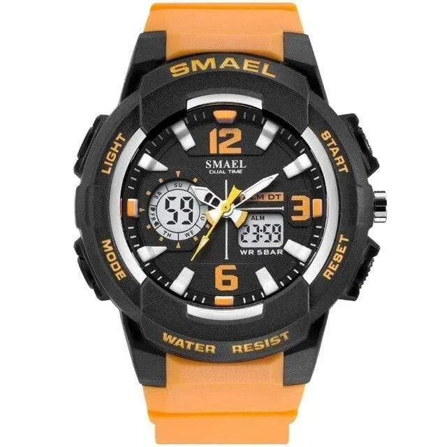 Digitale armbanduhr für kinder student uhren männlich uhr jungen mädchen männer sport wasserdicht xnumx kinder uhren led hintergrundbeleuchtung