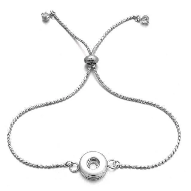 Snap Armband Fit 12mm Druckknopf Schmuck Echt Edelstahl Manschette Armband Unisex DIY Schmuck Geschenke ZE260