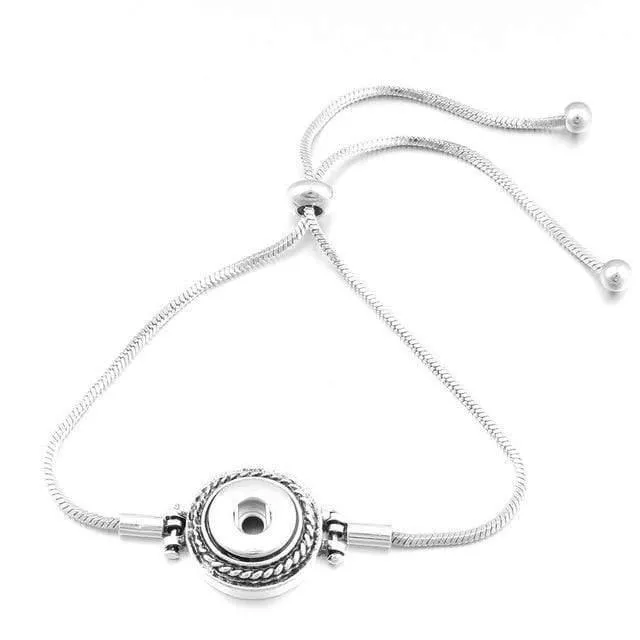 Snap Armband Fit 12mm Druckknopf Schmuck Echt Edelstahl Manschette Armband Unisex DIY Schmuck Geschenke ZE260